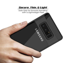 Cargar imagen en el visor de la galería, Galaxy Note 8 Case, PUNKcase [LUCID 3.0 Series] Armor Cover w/Integrated Kickstand [Black] (Color in image: Grey)

