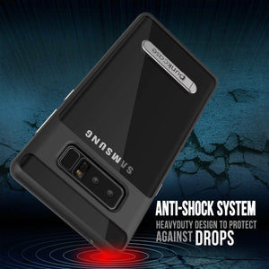 Galaxy Note 8 Case, PUNKcase [LUCID 3.0 Series] Armor Cover w/Integrated Kickstand [Black] (Color in image: Teal)
