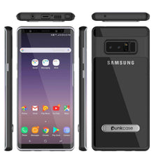 Cargar imagen en el visor de la galería, Galaxy Note 8 Case, PUNKcase [LUCID 3.0 Series] Armor Cover w/Integrated Kickstand [Black] (Color in image: Silver)
