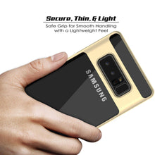 Load image into Gallery viewer, Galaxy Note 8 Case, PUNKcase [LUCID 3.0 Series] Armor Cover w/Integrated Kickstand [Gold] (Color in image: Black)
