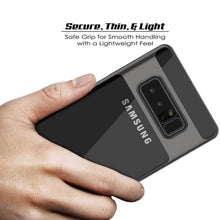 Load image into Gallery viewer, Galaxy Note 8 Case, PUNKcase [LUCID 3.0 Series] Armor Cover w/Integrated Kickstand [Grey] (Color in image: Black)
