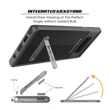Load image into Gallery viewer, Galaxy Note 8 Case, PUNKcase [LUCID 3.0 Series] Armor Cover w/Integrated Kickstand [Grey] (Color in image: Red)
