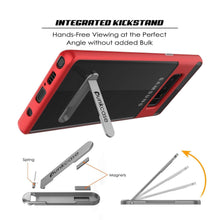 Load image into Gallery viewer, Galaxy Note 8 Case, PUNKcase [LUCID 3.0 Series] Armor Cover w/Integrated Kickstand [Red] (Color in image: Grey)
