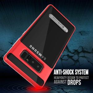 Galaxy Note 8 Case, PUNKcase [LUCID 3.0 Series] Armor Cover w/Integrated Kickstand [Red] (Color in image: Teal)