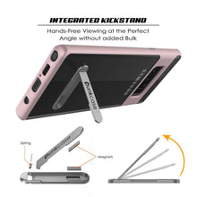 Load image into Gallery viewer, Galaxy Note 8 Case, PUNKcase [LUCID 3.0 Series] Armor Cover w/Integrated Kickstand [Rose Gold] (Color in image: Grey)
