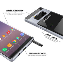 Load image into Gallery viewer, Galaxy Note 8 Case, PUNKcase [LUCID 3.0 Series] Armor Cover w/Integrated Kickstand [Silver] (Color in image: Blue)
