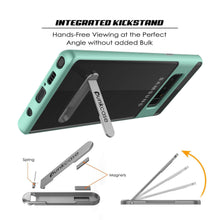 Load image into Gallery viewer, Galaxy Note 8 Case, PUNKcase [LUCID 3.0 Series] Armor Cover w/Integrated Kickstand [Teal] (Color in image: Grey)

