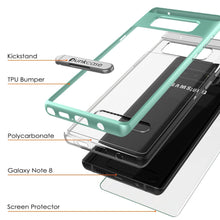 Load image into Gallery viewer, Galaxy Note 8 Case, PUNKcase [LUCID 3.0 Series] Armor Cover w/Integrated Kickstand [Teal] (Color in image: Red)
