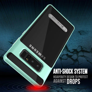 Galaxy Note 8 Case, PUNKcase [LUCID 3.0 Series] Armor Cover w/Integrated Kickstand [Teal] (Color in image: Blue)