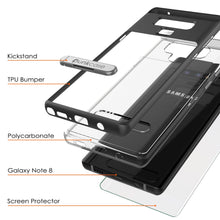 Load image into Gallery viewer, Galaxy Note 9 Lucid 3.0 PunkCase Armor Cover w/Integrated Kickstand and Screen Protector [Black] (Color in image: Teal)
