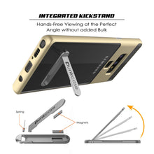 Load image into Gallery viewer, Galaxy Note 9 Lucid 3.0 PunkCase Armor Cover w/Integrated Kickstand and Screen Protector [Gold] (Color in image: Grey)
