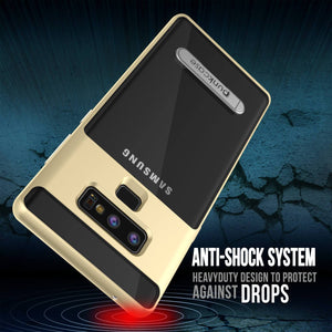 Galaxy Note 9 Lucid 3.0 PunkCase Armor Cover w/Integrated Kickstand and Screen Protector [Gold] (Color in image: Red)