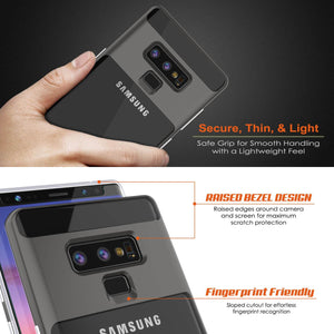 Galaxy Note 9 Lucid 3.0 PunkCase Armor Cover w/Integrated Kickstand and Screen Protector [Grey] (Color in image: Rose Gold)