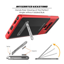 Load image into Gallery viewer, Galaxy Note 9 Lucid 3.0 PunkCase Armor Cover w/Integrated Kickstand and Screen Protector [Red] (Color in image: Grey)
