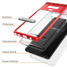 Load image into Gallery viewer, Galaxy Note 9 Lucid 3.0 PunkCase Armor Cover w/Integrated Kickstand and Screen Protector [Red] (Color in image: Teal)

