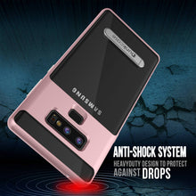 Load image into Gallery viewer, Galaxy Note 9 Lucid 3.0 PunkCase Armor Cover w/Integrated Kickstand and Screen Protector [Rose Gold] (Color in image: Red)
