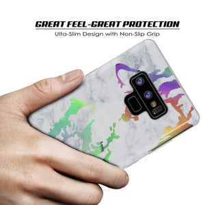 Galaxy Note 9 Full Body W/ Screen Protector Marble Case (Blanco Marmo) (Color in image: Rose Mirage)