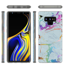 Load image into Gallery viewer, Galaxy Note 9 Full Body W/ Screen Protector Marble Case (Blue Marmo) 
