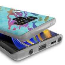 Load image into Gallery viewer, Galaxy Note 9 Full Body W/ Screen Protector Marble Case [Teal Onyx] (Color in image: Blanco Marmo)
