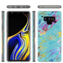 Load image into Gallery viewer, Galaxy Note 9 Full Body W/ Screen Protector Marble Case [Teal Onyx] 
