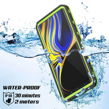 Cargar imagen en el visor de la galería, PunkCase Galaxy Note 9 Waterproof Case, [KickStud Series] Armor Cover [Light-Green] (Color in image: Black)
