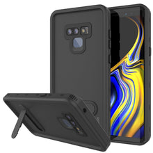 Cargar imagen en el visor de la galería, PunkCase Galaxy Note 9 Waterproof Case, [KickStud Series] Armor Cover [Black] (Color in image: Black)
