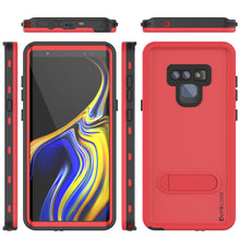 Cargar imagen en el visor de la galería, PunkCase Galaxy Note 9 Waterproof Case, [KickStud Series] Armor Cover [Red] (Color in image: Light Green)
