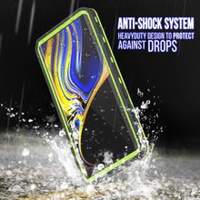 Cargar imagen en el visor de la galería, PunkCase Galaxy Note 9 Waterproof Case, [KickStud Series] Armor Cover [Light-Green] (Color in image: Pink)
