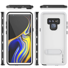 Cargar imagen en el visor de la galería, PunkCase Galaxy Note 9 Waterproof Case, [KickStud Series] Armor Cover [White] (Color in image: Light Green)
