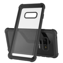 Cargar imagen en el visor de la galería, PunkCase Galaxy S10e Case, [Spartan Series] Clear Rugged Heavy Duty Cover W/Built in Screen Protector [Black] (Color in image: red)
