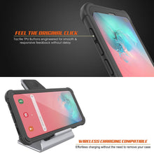 Cargar imagen en el visor de la galería, PunkCase Galaxy S10 Plus Case, [Spartan Series] Clear Rugged Heavy Duty Cover W/Built in Screen Protector [Black] (Color in image: teal)
