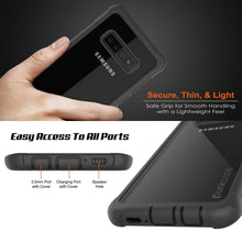 Cargar imagen en el visor de la galería, PunkCase Galaxy S10 Plus Case, [Spartan Series] Clear Rugged Heavy Duty Cover W/Built in Screen Protector [Black] (Color in image: white)
