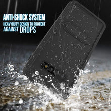Load image into Gallery viewer, Galaxy S10+ Plus Waterproof Case, Punkcase [KickStud Series] Armor Cover [Black] (Color in image: Light Blue)
