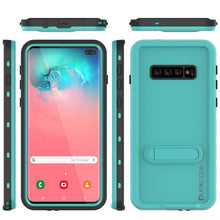 Load image into Gallery viewer, Galaxy S10+ Plus Waterproof Case, Punkcase [KickStud Series] Armor Cover [Teal] (Color in image: Light Green)
