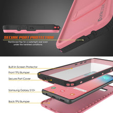 Cargar imagen en el visor de la galería, Galaxy S10+ Plus Waterproof Case, Punkcase [KickStud Series] Armor Cover [Pink] (Color in image: Light Green)
