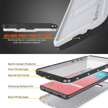 Load image into Gallery viewer, Galaxy S10+ Plus Waterproof Case, Punkcase [KickStud Series] Armor Cover [White] (Color in image: Red)
