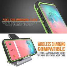 Load image into Gallery viewer, Galaxy S10+ Plus Waterproof Case, Punkcase [KickStud Series] Armor Cover [Light Green] (Color in image: Light Blue)
