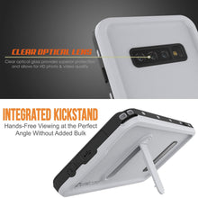 Load image into Gallery viewer, Galaxy S10+ Plus Waterproof Case, Punkcase [KickStud Series] Armor Cover [White] (Color in image: Black)
