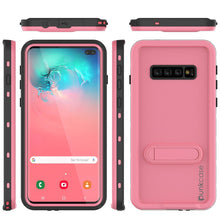 Cargar imagen en el visor de la galería, Galaxy S10+ Plus Waterproof Case, Punkcase [KickStud Series] Armor Cover [Pink] (Color in image: Red)
