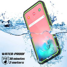 Load image into Gallery viewer, Galaxy S10+ Plus Waterproof Case, Punkcase [KickStud Series] Armor Cover [Light Green] (Color in image: Black)
