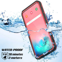Load image into Gallery viewer, Galaxy S10 Waterproof Case, Punkcase [KickStud Series] Armor Cover [Red] (Color in image: Black)
