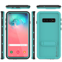 Load image into Gallery viewer, Galaxy S10 Waterproof Case, Punkcase [KickStud Series] Armor Cover [Teal] (Color in image: Light Green)
