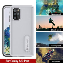 Load image into Gallery viewer, Galaxy S20+ Plus Waterproof Case, Punkcase [KickStud Series] Armor Cover [White] (Color in image: Teal)
