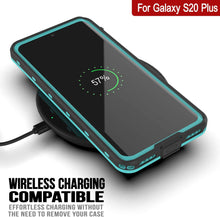 Cargar imagen en el visor de la galería, Galaxy S20+ Plus Waterproof Case, Punkcase [KickStud Series] Armor Cover [Teal] (Color in image: Light Green)
