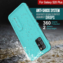Cargar imagen en el visor de la galería, Galaxy S20+ Plus Waterproof Case, Punkcase [KickStud Series] Armor Cover [Teal] (Color in image: White)
