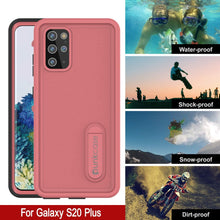 Load image into Gallery viewer, Galaxy S20+ Plus Waterproof Case, Punkcase [KickStud Series] Armor Cover [Pink] (Color in image: Light Blue)
