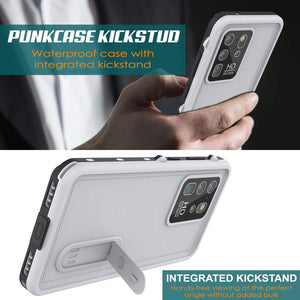 Galaxy S20 Ultra Waterproof Case, Punkcase [KickStud Series] Armor Cover [White] (Color in image: Red)