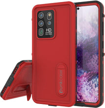 Load image into Gallery viewer, Galaxy S20 Ultra Waterproof Case, Punkcase [KickStud Series] Armor Cover [Red] (Color in image: Red)
