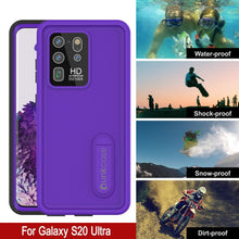Load image into Gallery viewer, Galaxy S20 Ultra Waterproof Case, Punkcase [KickStud Series] Armor Cover [Purple] (Color in image: White)

