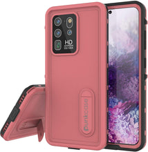 Load image into Gallery viewer, Galaxy S20 Ultra Waterproof Case, Punkcase [KickStud Series] Armor Cover [Pink] (Color in image: Pink)
